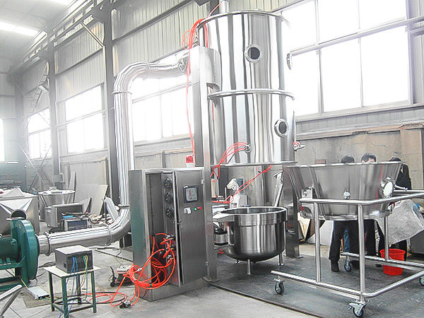 大蒜粉造粒用沸腾制粒干燥机 大蒜粉造粒用沸腾制粒干燥机